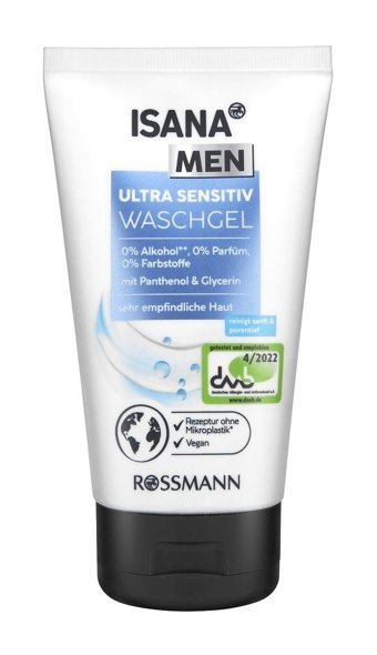 Isana Men Hassas Cilt İçin Yüz Temizleme Jeli 150 ml