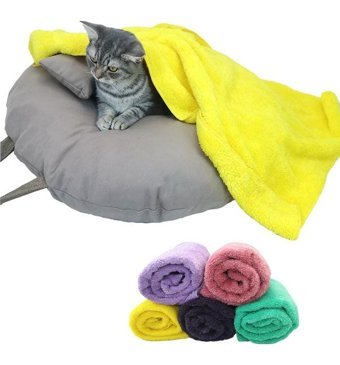 Sdy Pet Yıkanabilir 90 x 60 cm Simit Kedi Yatağı Çok Renkli