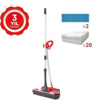 Polti Pteu0287 Moppy Red Extra Dust 1500 W 3 bar Kablosuz Şarjlı Buharlı Temizleyici