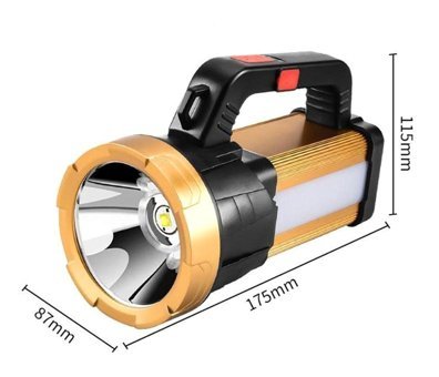 Watton WT-615 Basmalı Uzun Menzilli LED Şarjlı El Feneri