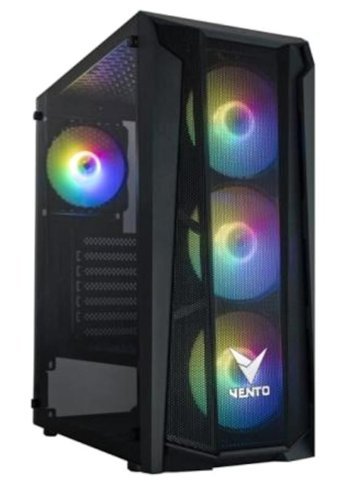 Vento VG15FE RGB Mesh 4 Fanlı Siyah 750 W Dikey Kullanım ATX Oyuncu Bilgisayar Kasası