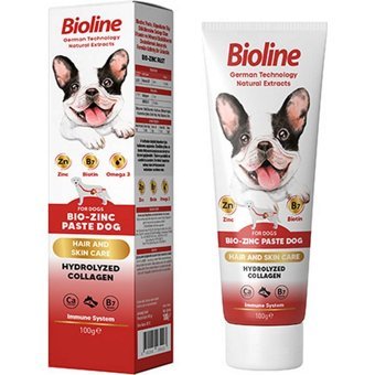 Bioline Bio Zinc Paste Köpekler İçin Tüy Sağlığı İçin 100 gr Macun Köpek Vitamini