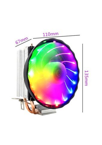 Coolmoon Sessiz 4 Pin Fan Soğutmalı RGB Masaüstü İşlemci Soğutucu