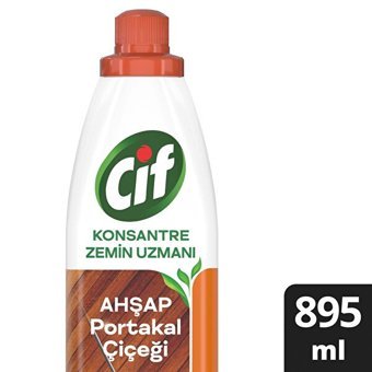 Cif Portakal Çiçekli Konsantre Zemin Uzmanı Ahşap Temizleyici 895 ml