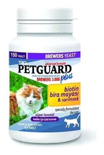 Petguard B Vitamini E Vitamini Bağışıklık Güçlendirici Yetişkin Kedi Vitamini Tablet 150 Adet