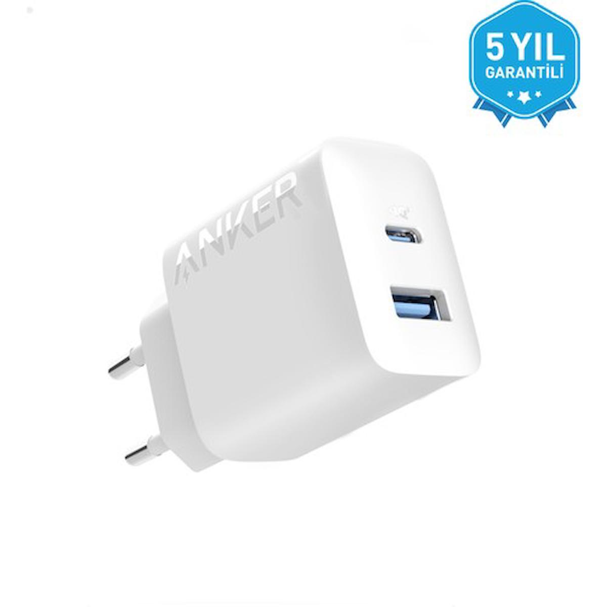 Anker A2348 Universal USB Type C Kablosuz 20 W Çoklu Şarj Aleti Beyaz