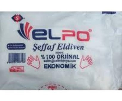 Elpo Şeffaf Large 10 x 100 Adet Bulaşık Eldiveni