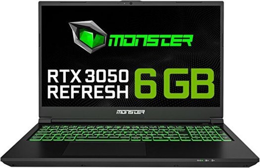 Monster Abra A5 V21.4 Harici GeForce RTX 3050 Intel Core i7 12700H 16 GB DDR4 500 GB SSD 15.6 inç FreeDos Gaming Laptop