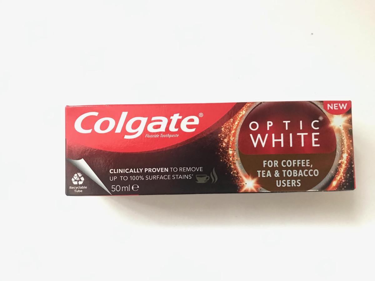 Colgate Optic White Kahve Çay İçenler İçin Naneli Organik Florürlü Diş Macunu 50 ml