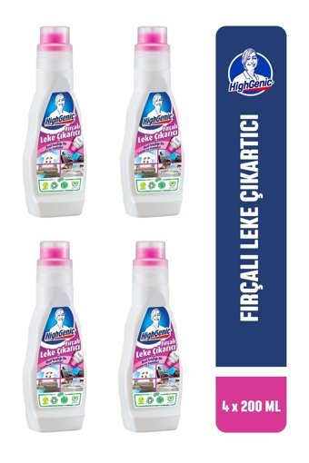 Highgenic Fırçalı Sıvı Leke Çıkarıcı 4x200 ml