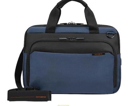 Samsonite Mysight 14.1 inç Tekstil Su Geçirmez Laptop Postacı Çantası Mavi