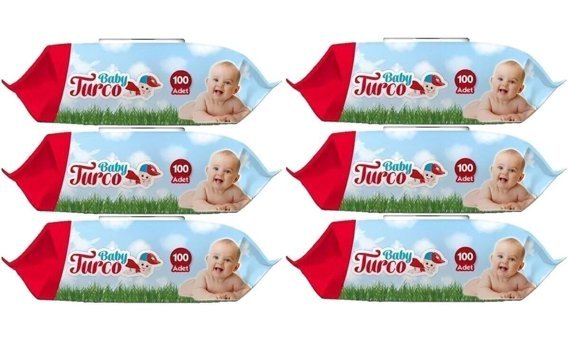 Baby Turco Klasik 100 Yaprak 6'lı Paket Islak Mendil