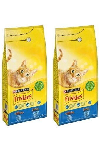 Friskies Somon Sebze Aromalı Tahıllı Yetişkin Kedi Maması 2x1.7 kg
