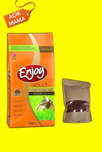 Enjoy Multi Color Tavuk Aromalı Tahıllı yetişkin Kedi Maması 1 kg