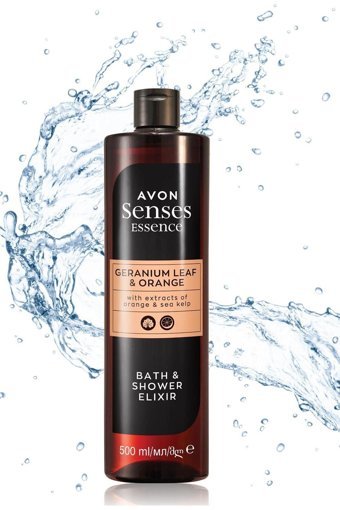 Avon Senses Essence Sardunya-Portakal Vegan Duş Jeli 500 ml