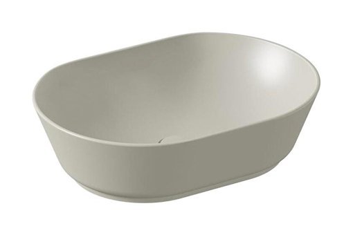 Vitra Geo 7427B0200016 Tekli 55 cm Seramik Oval Lavabo Bej