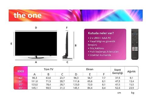 Philips 50PUS8909/62 50 inç Ultra HD 127 cm 3D F Çerçevesiz Flat Smart LED Televizyon