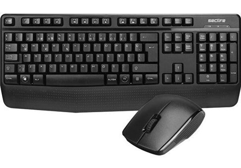 Seclife SKM-335 Siyah Kablosuz Klavye Mouse Seti