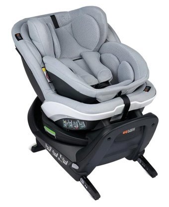 BeSafe Izi Turn B I-Size Isofix 360 Derece Dönen 0-18 kg Yatabilen Yükseklik Ayarlı Çift Yönlü Oto Koltuğu Gri