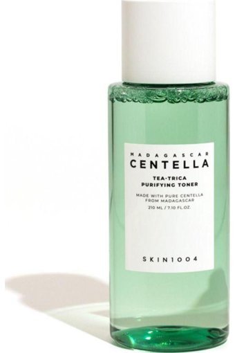 Skin1004 Madagascar Centella Tea-Trica Purifying Tüm Ciltler İçin Aha+Bha Gözenek Sıkılaştırıcı Leke Giderici Yüz Temizleyici Tonik 210 ml