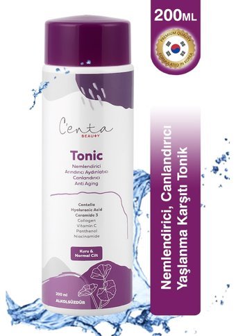 C'enta Beauty Kuru ve Normal Ciltler İçin Likit Tonik 200 ml