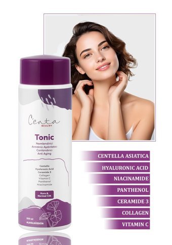 C'enta Beauty Kuru ve Normal Ciltler İçin Likit Tonik 200 ml