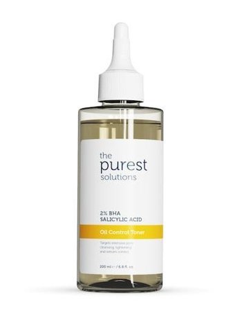 The Purest Solutions Yağlı ve Karma Ciltler İçin Aha+Bha Salisilik Asitli Gözenek Sıkılaştırıcı Leke Giderici Yüz Temizleyici Likit Tonik 200 ml