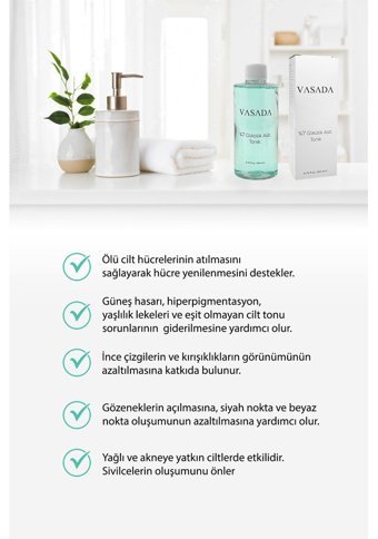 Vasada Akneye Meyilli ve Yağlı Ciltler İçin Gözenek Sıkılaştırıcı Leke Giderici Likit Tonik 200 ml