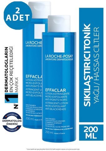 La Roche Posay Effaclar Akneye Meyilli Ciltler İçin Gözenek Sıkılaştırıcı Likit Tonik 201 ml