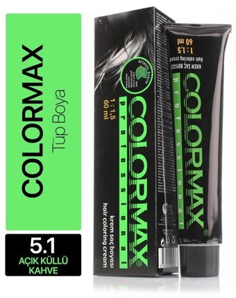 Colormax 5.1 Açık Küllü Kahve Krem Saç Boyası 2x60 ml