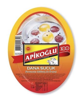 Apikoğlu Fermente Acısız Dana Sucuk 210 gr