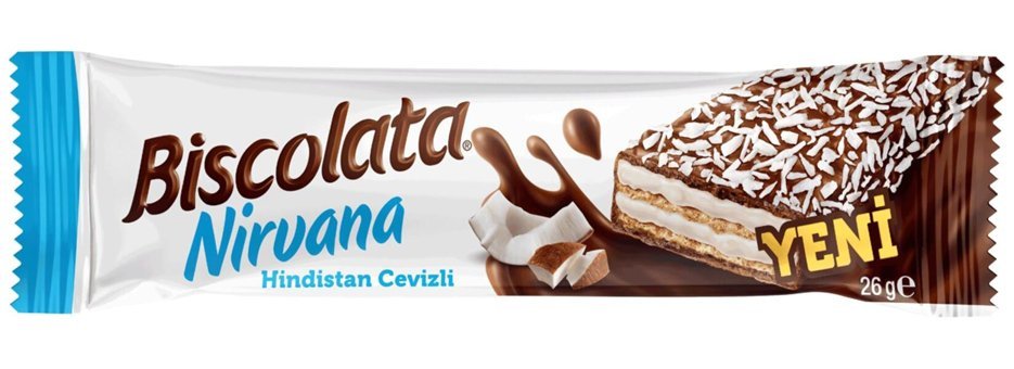 Biscolata Nirvana Hindistan Cevizli Gofret 26 gr