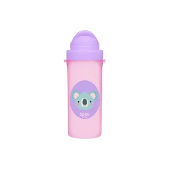 Wee Baby Friends Pipetli Kulpsuz 6+ Ay 300 ml Alıştırma Bardağı Pembe