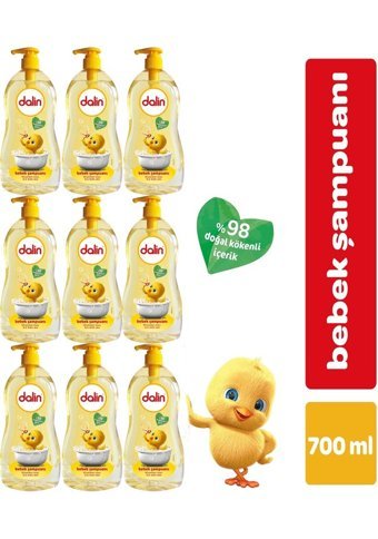 Dalin Klasik Göz Yakmayan Hipoalerjenik Hassas Ciltler İçin Bebek Şampuanı 9x700 ml