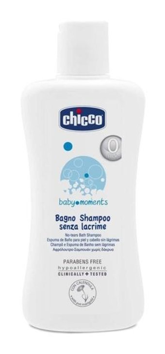 Chicco Baby Moments Göz Yakmayan Yenidoğan Hassas Ciltler İçin Aynısefalı Bebek Şampuanı 200 ml