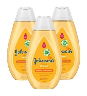 Johnson's Baby Göz Yakmayan Hipoalerjenik Hassas Ciltler İçin Bebek Şampuanı 3x200 ml