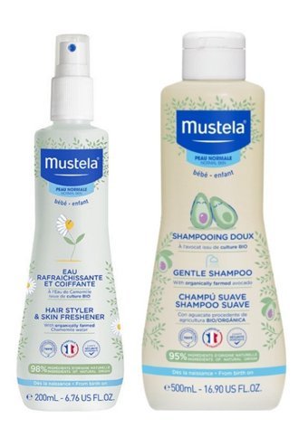 Mustela Göz Yakmayan Hipoalerjenik Yenidoğan Tüm Ciltler İçin Hindistan Cevizli Bebek Şampuanı 200 ml