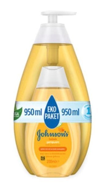 Johnson's Baby Unisex Konak Önleyici Göz Yakmayan Hipoalerjenik Yenidoğan Hassas Ciltler İçin Bebek Şampuanı 950 ml