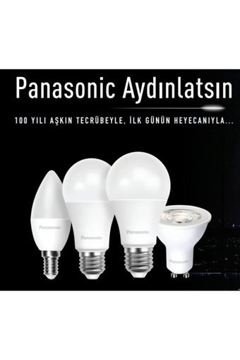 Panasonic 5 W Tasarruflu Yeşil E14 Mum Led Ampül