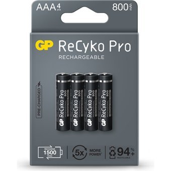 GP Recyko Pro 1.2 V 800 mAh Ni-Mh AAA / İnce Kalem Şarjlı Pil 4'lü