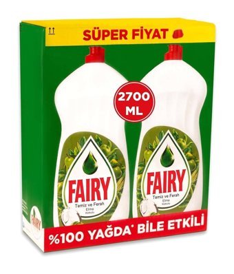 Fairy Elma Kokulu El Bulaşık Deterjanı 2x1.35 lt