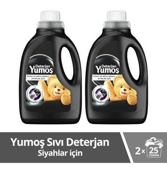 Yumoş Doku Koruma Onarma Siyahlar İçin 50 Yıkama Sıvı Deterjan 2x1.5 lt