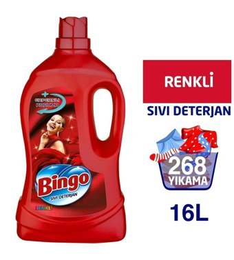 Bingo Capcanlı Koruma Renkliler İçin 268 Yıkama Sıvı Deterjan 4x4 lt