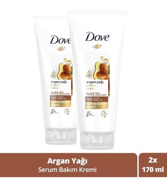 Dove Onarıcı Argan Yağı Saç Kremi 2 x 170 ml