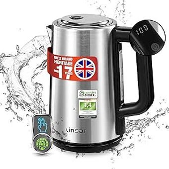 Linsar Çelik 1.7 lt 2200 W Siyah Kettle