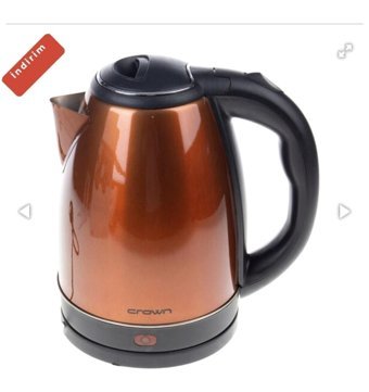 Crown Crw-7202 Çelik 1.8 lt Kahverengi Kettle