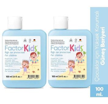 Fualab Factor Kids 50 Faktör Tüm Ciltler İçin Suya Dayanıklı Parabensiz Bebek Yüz ve Vücut Güneş Kremi 100 ml