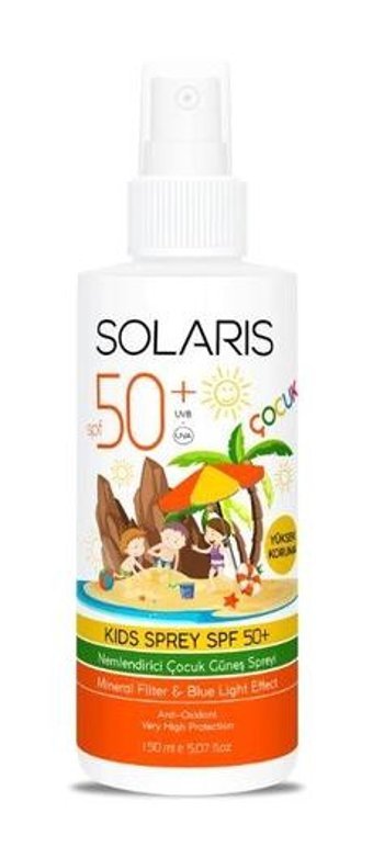 Solaris 50 Faktör Tüm Ciltler İçin Suya Dayanıklı Bebek Yüz ve Vücut Güneş Kremi 200 ml