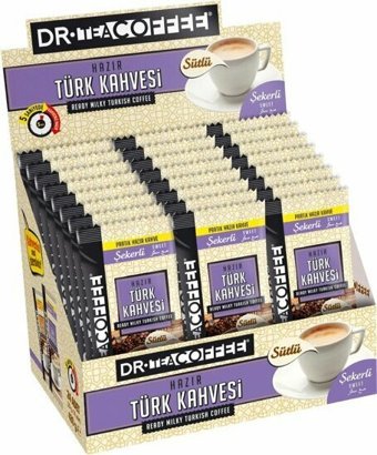 Dr.Coffee Sütlü Sade Orta Kavrulmuş Türk Kahvesi 24x17 gr