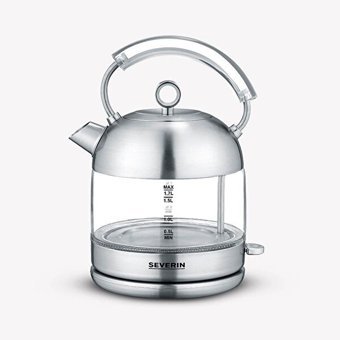 Severin WK 3459 Cam 1.7 lt 1800 W Klasik Gümüş Kettle